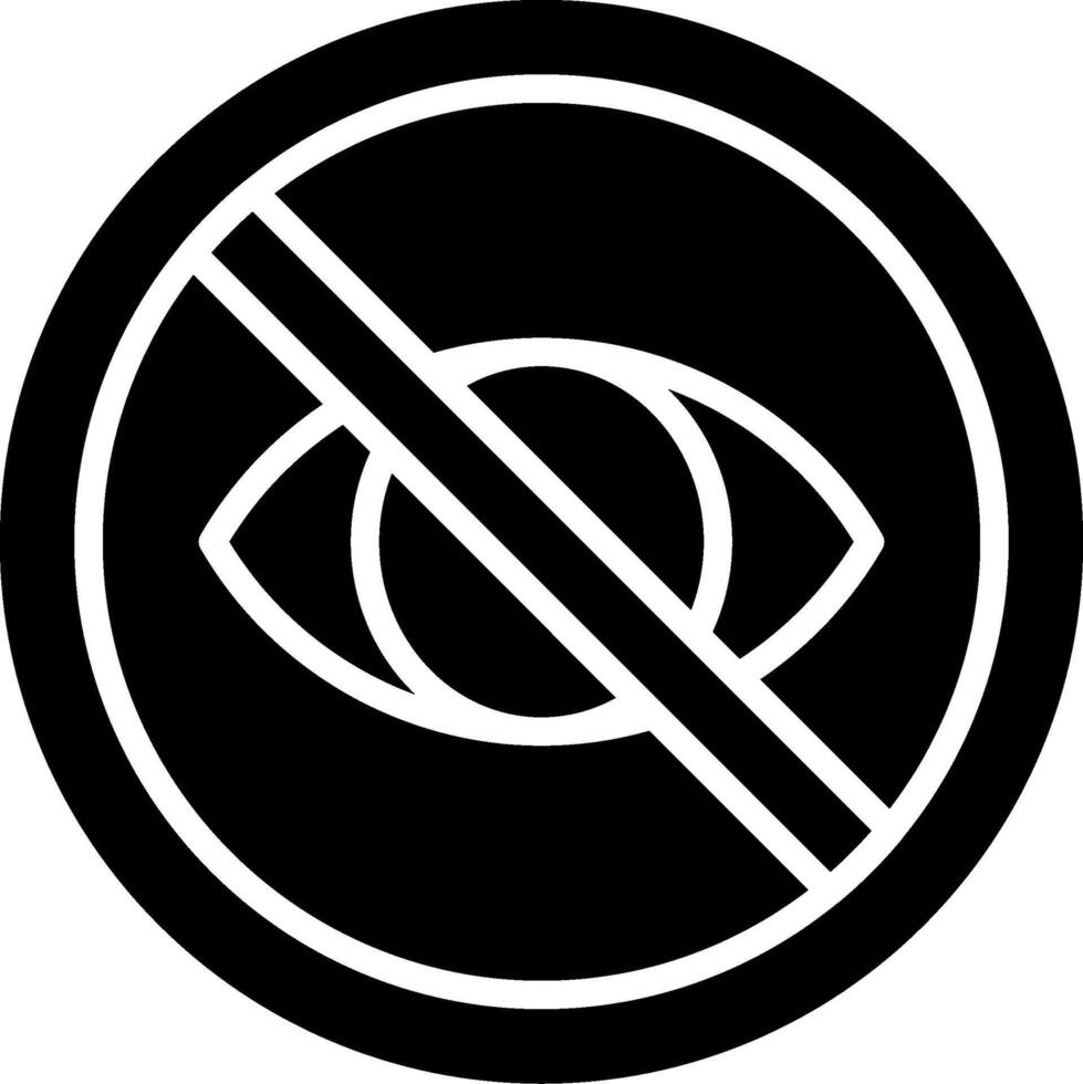 Private Glyph Icon Design vector