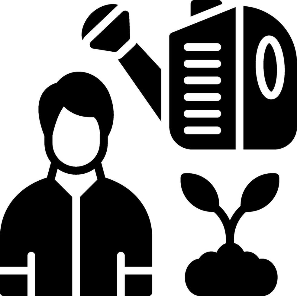 Watering Glyph Icon Design vector