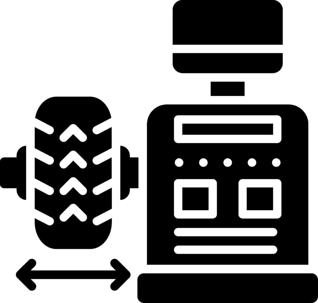 Balancing Glyph Icon Design vector