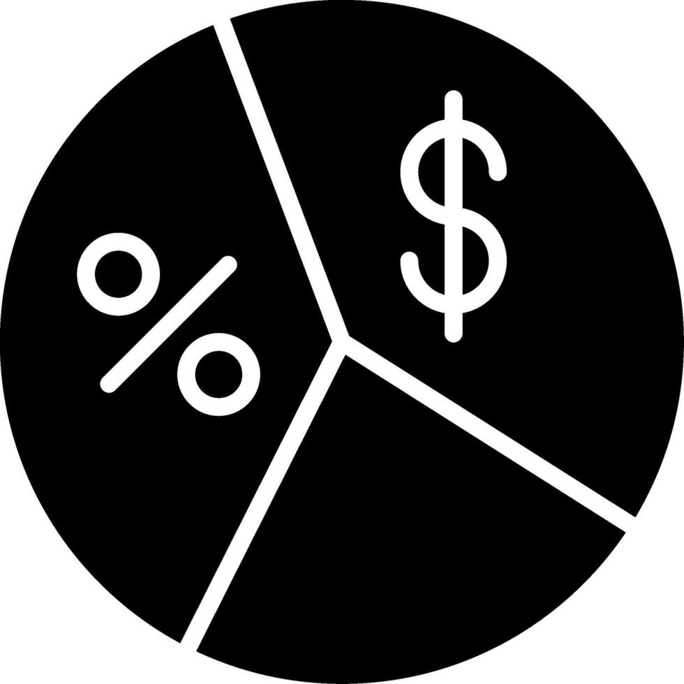 Ratio Glyph Icon Design vector