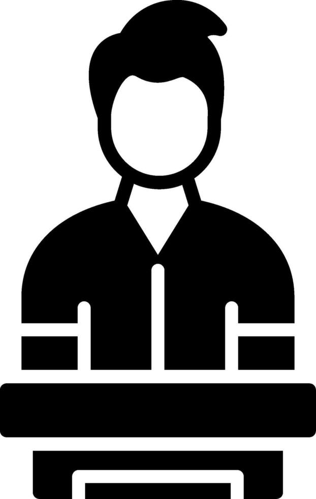 Employee Glyph Icon Design vector