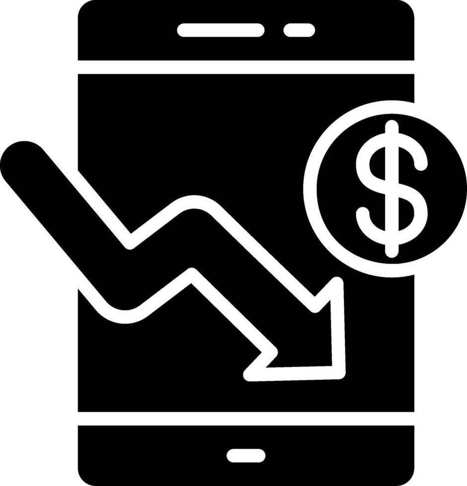 Smartphone Glyph Icon Design vector