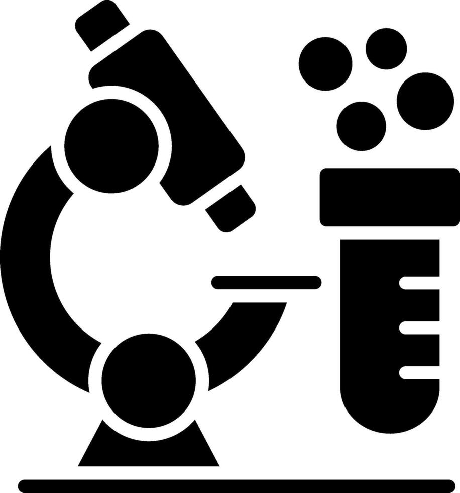 Labortary Glyph Icon Design vector