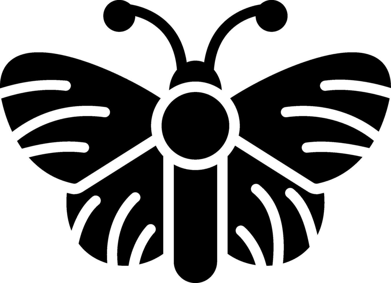 Butterfly Glyph Icon Design vector