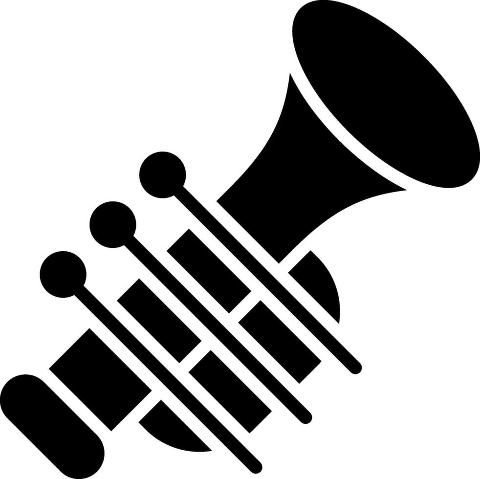 Party Trumpets Glyph Icon Design vector