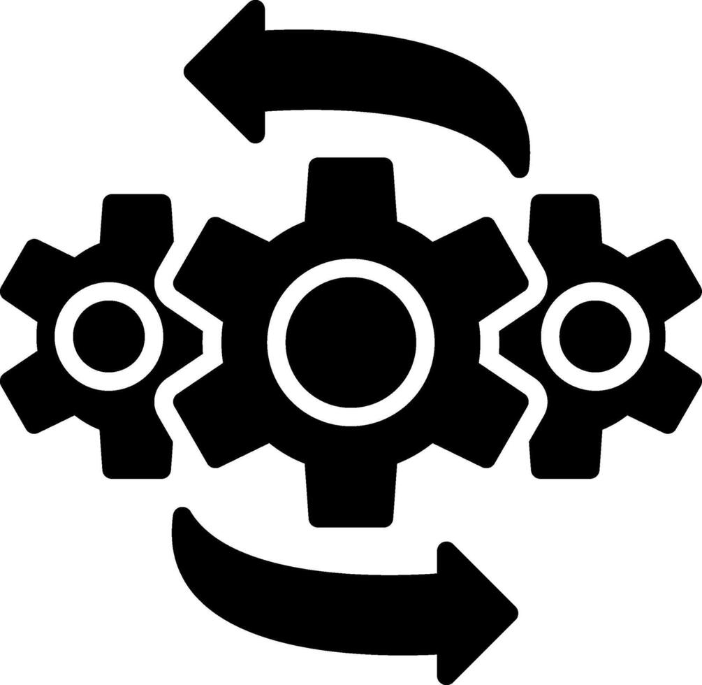 Operation Glyph Icon Design vector
