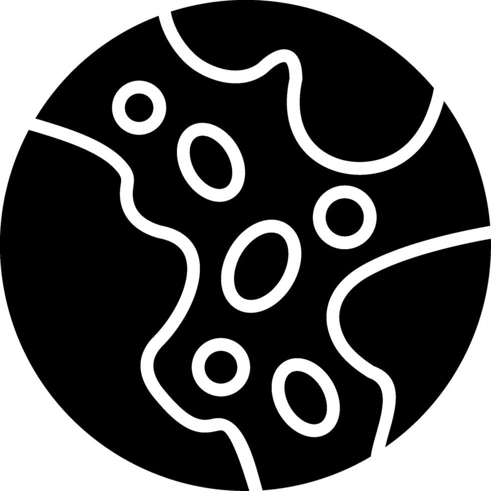 Pluto Glyph Icon Design vector