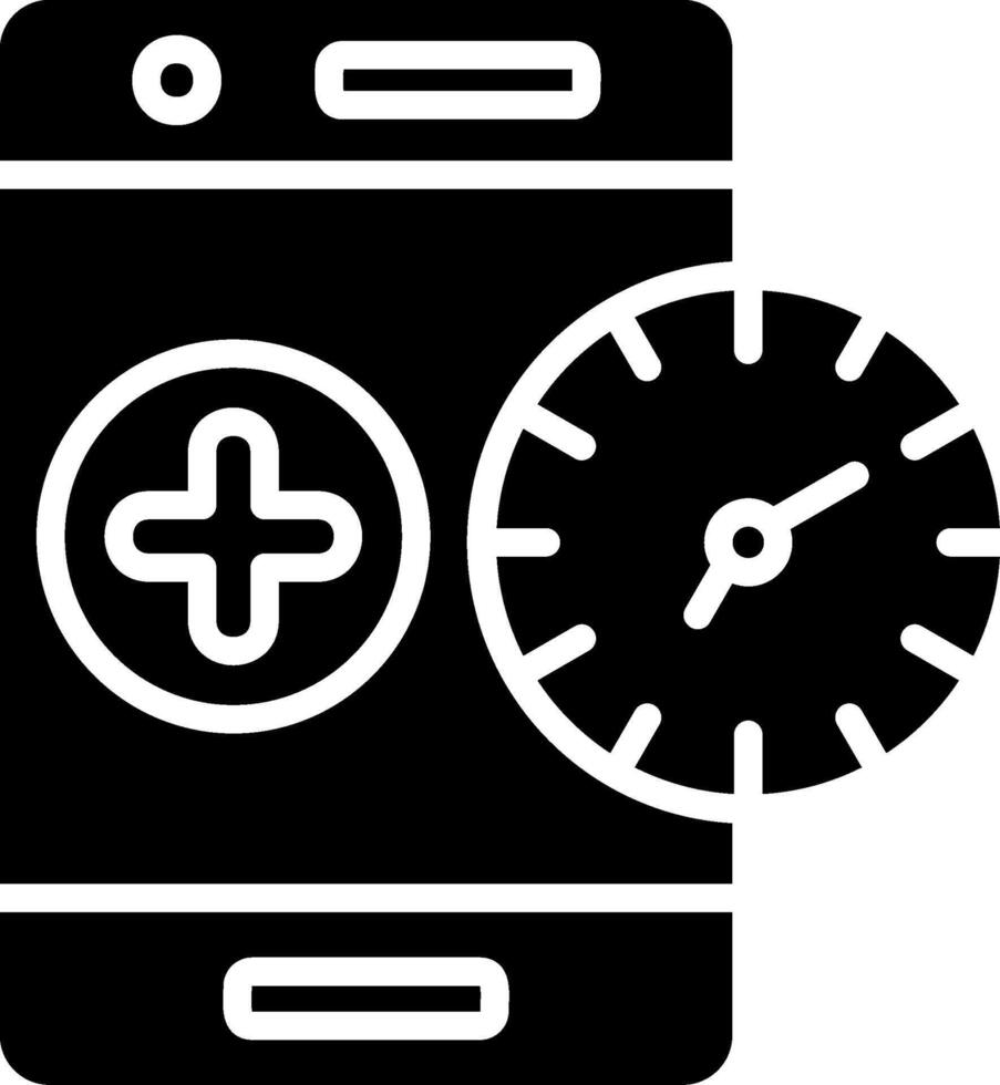 Time Glyph Icon Design vector