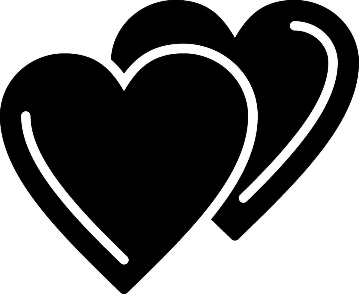 Heart Glyph Icon Design vector