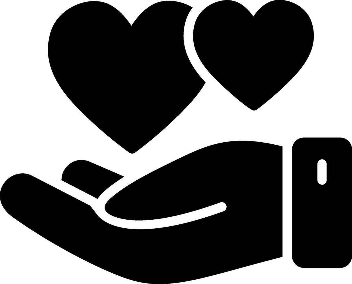 Philanthropy Glyph Icon Design vector