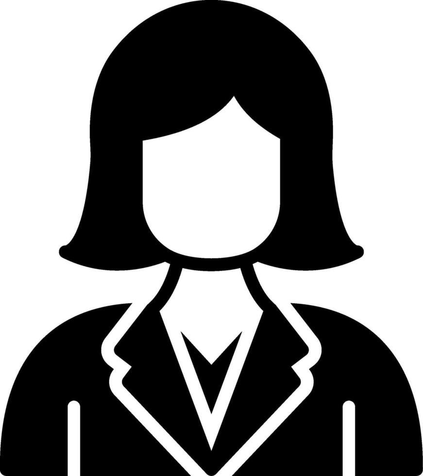 Client Glyph Icon Design vector
