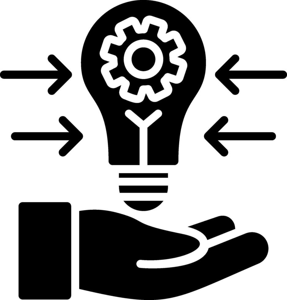 Concept Glyph Icon Design vector