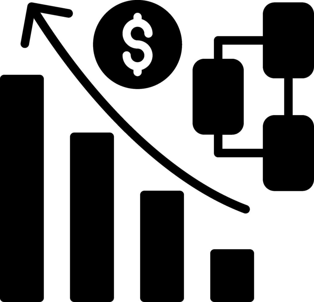 Diagram Glyph Icon Design vector