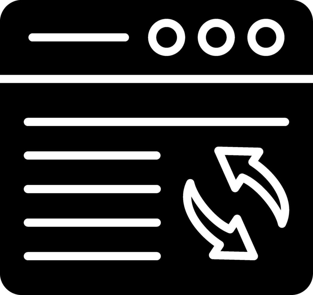 Syn Glyph Icon Design vector