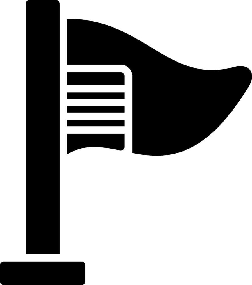 Flag Glyph Icon Design vector