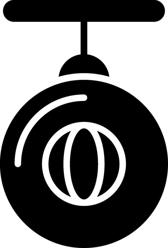 Punching Ball Glyph Icon Design vector