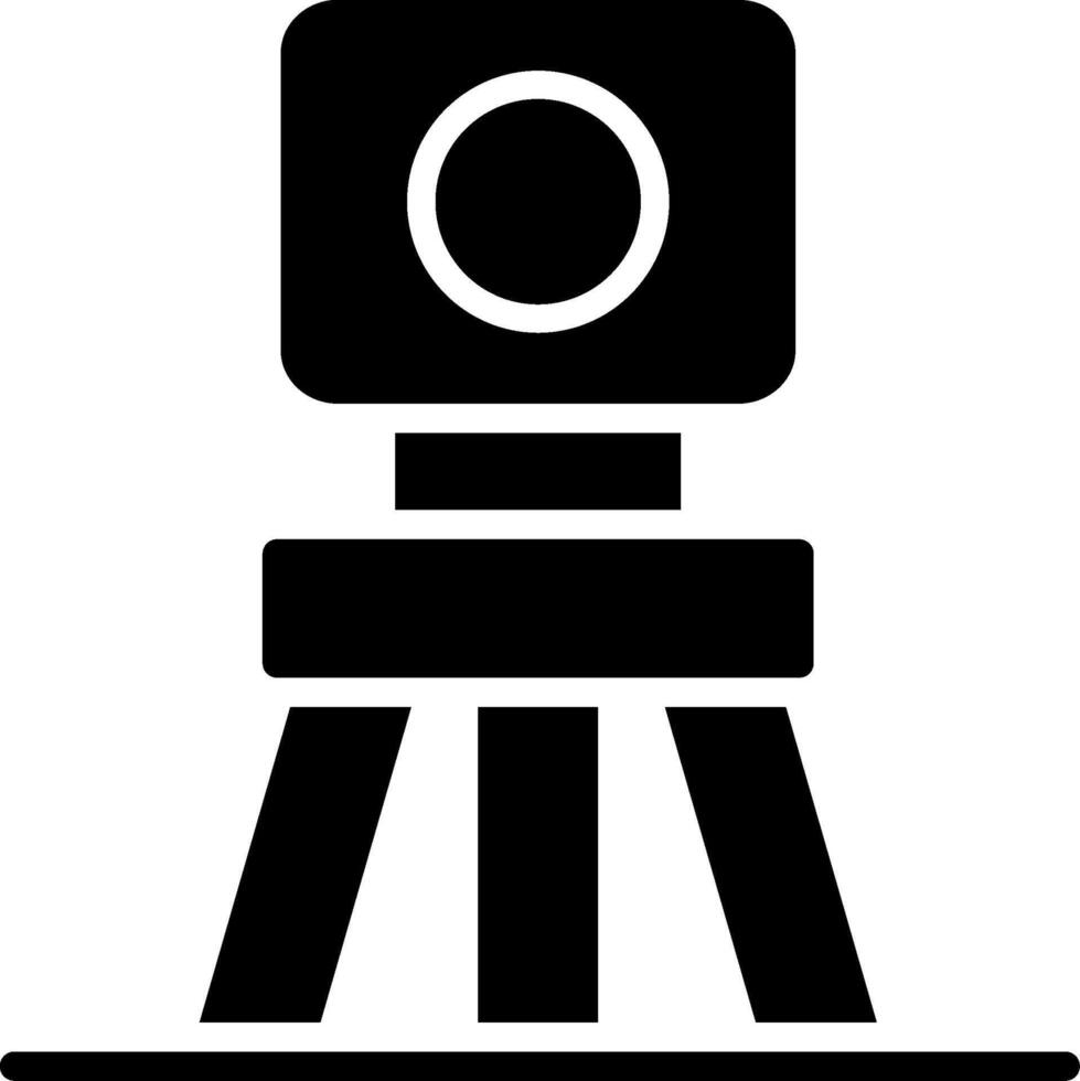 Camera Glyph Icon Design vector