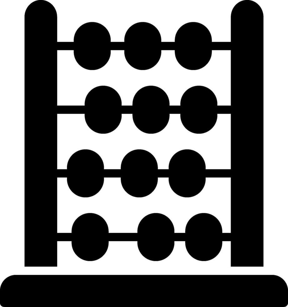 Abacus Glyph Icon Design vector