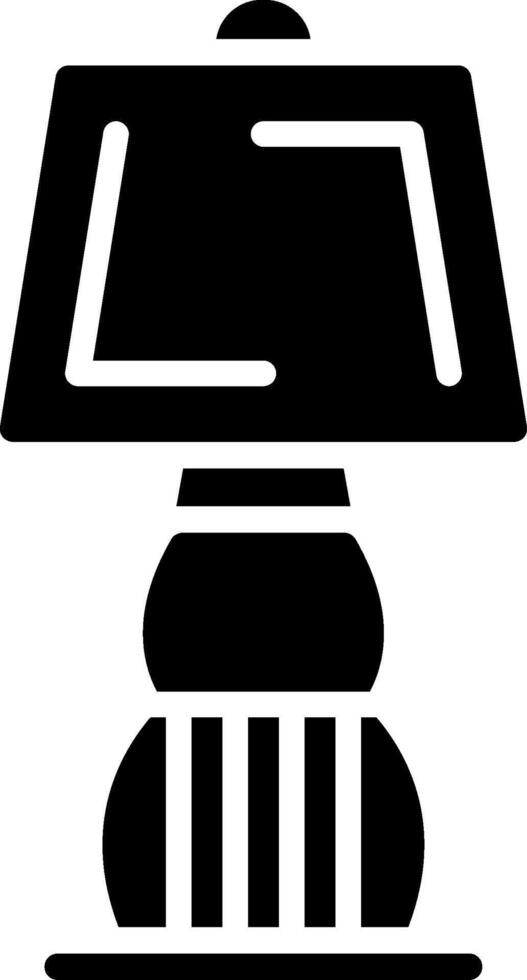Lamp Glyph Icon Design vector