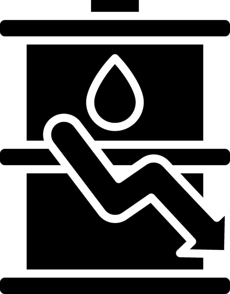 Oil Glyph Icon Design vector
