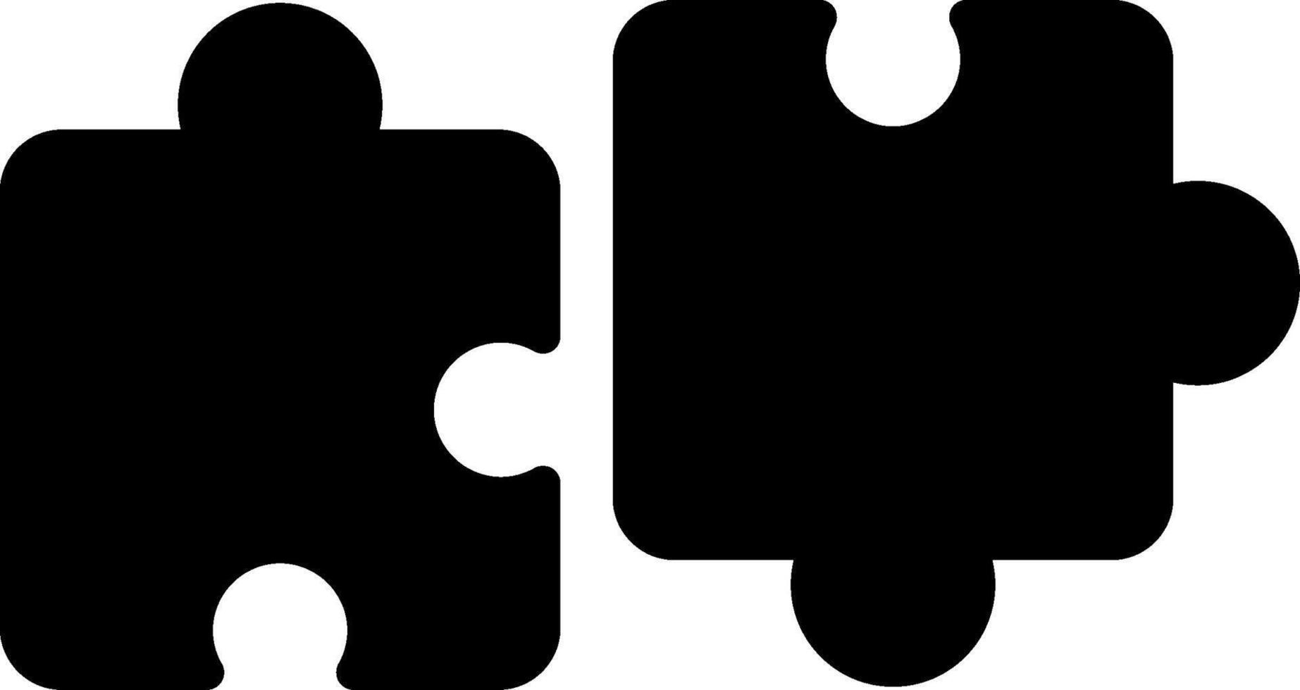 Puzzle Glyph Icon Design vector