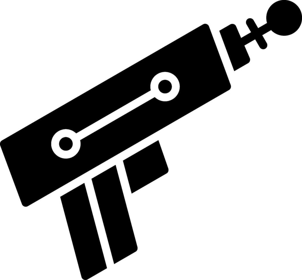 Laser Gun Glyph Icon Design vector