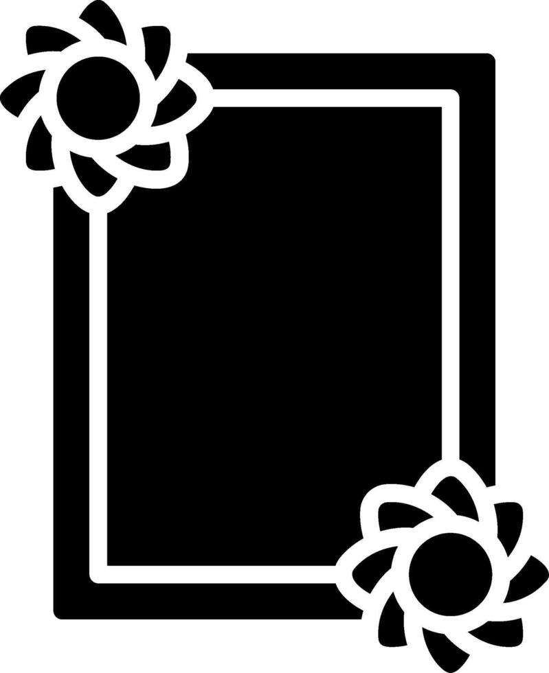 Frame Glyph Icon Design vector