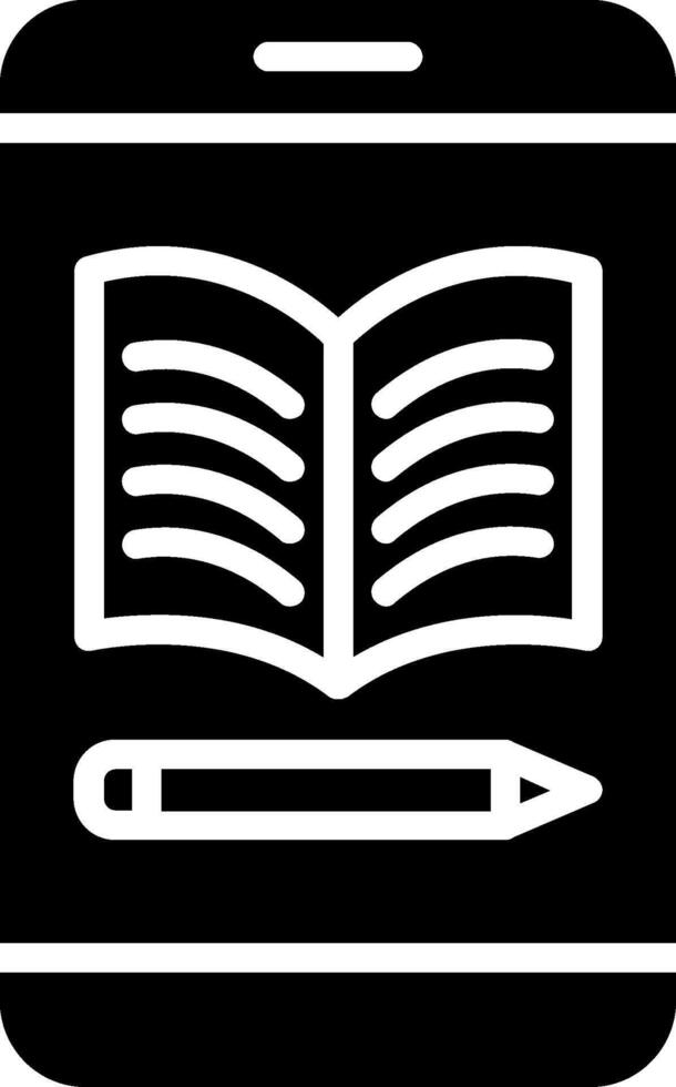Book Glyph Icon Design vector
