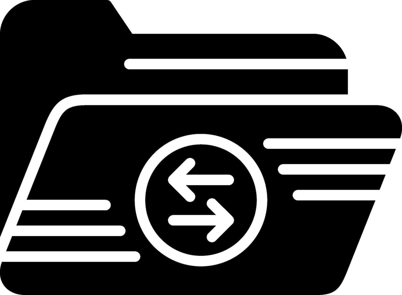 Transfer Glyph Icon Design vector