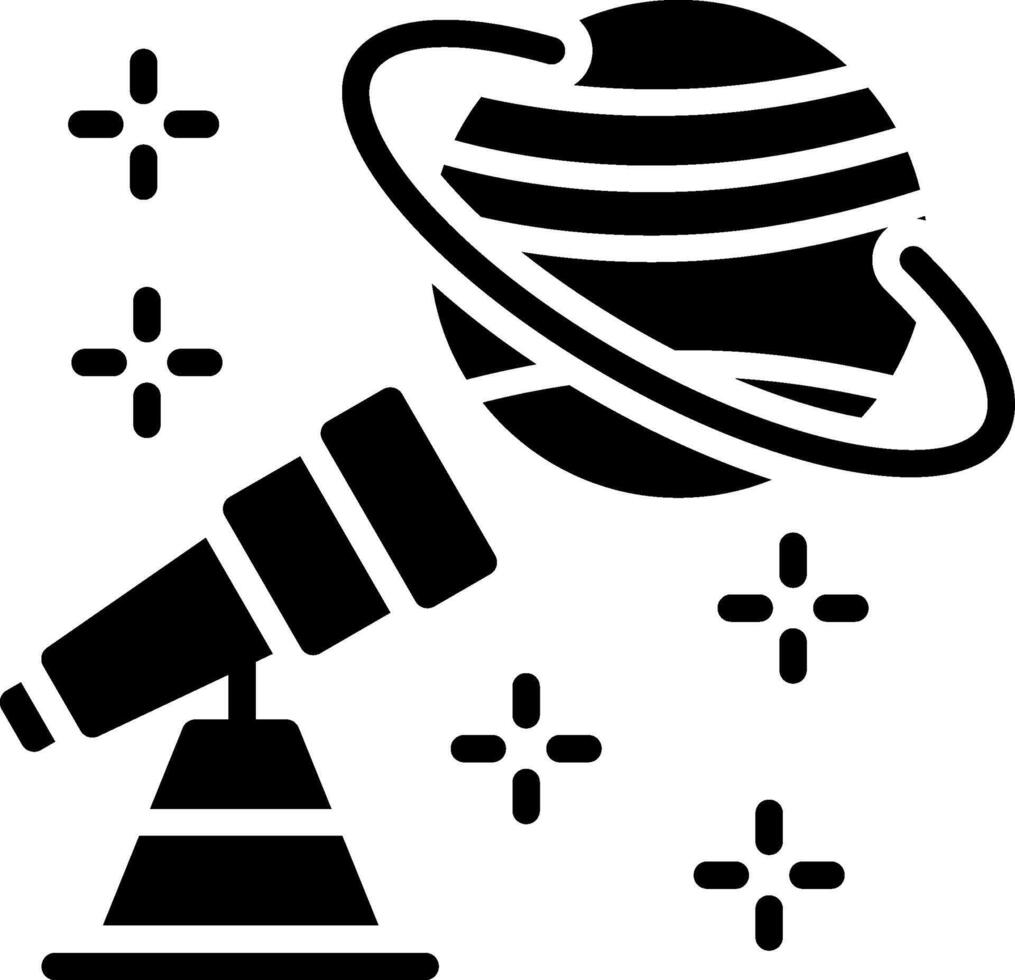 Discovery Glyph Icon Design vector