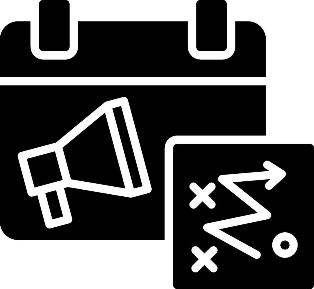 Marketing Strategy Glyph Icon Design vector