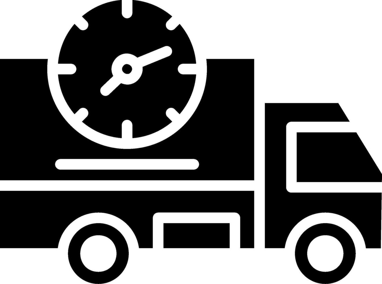 Shipping Glyph Icon Design vector