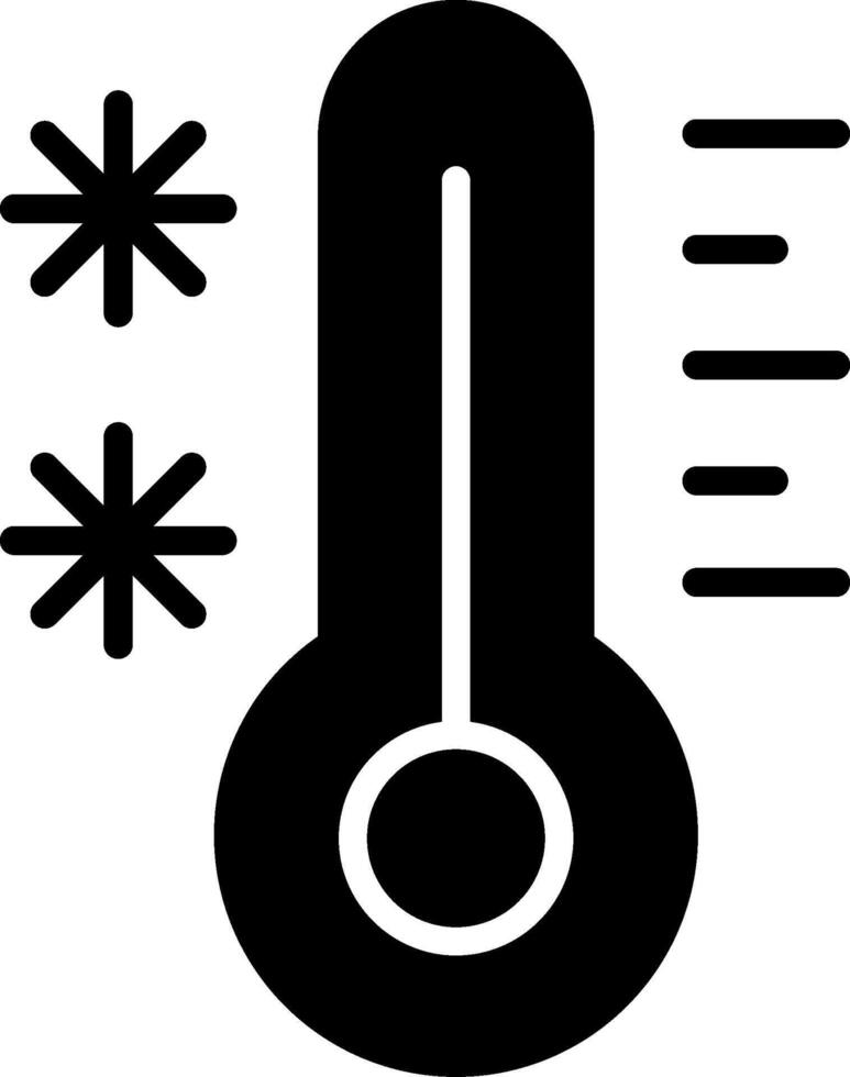 Cold Glyph Icon Design vector