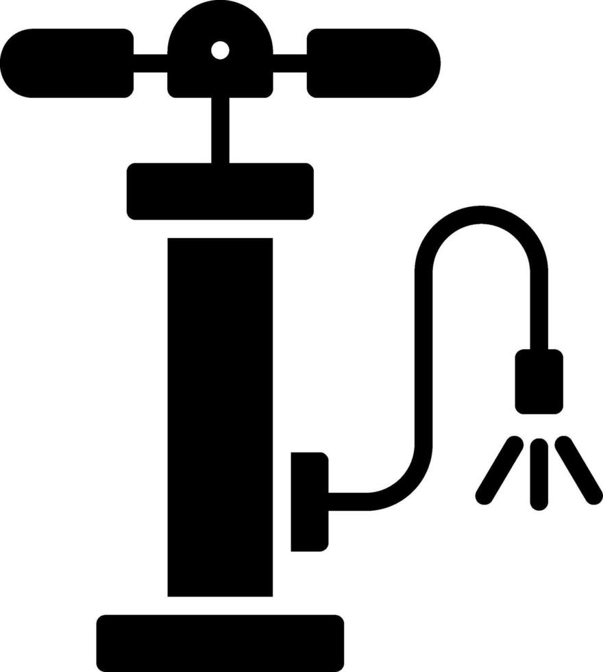 Air Pump Glyph Icon Design vector