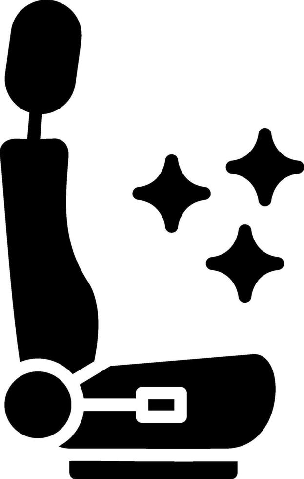 Car Seat Glyph Icon Design vector