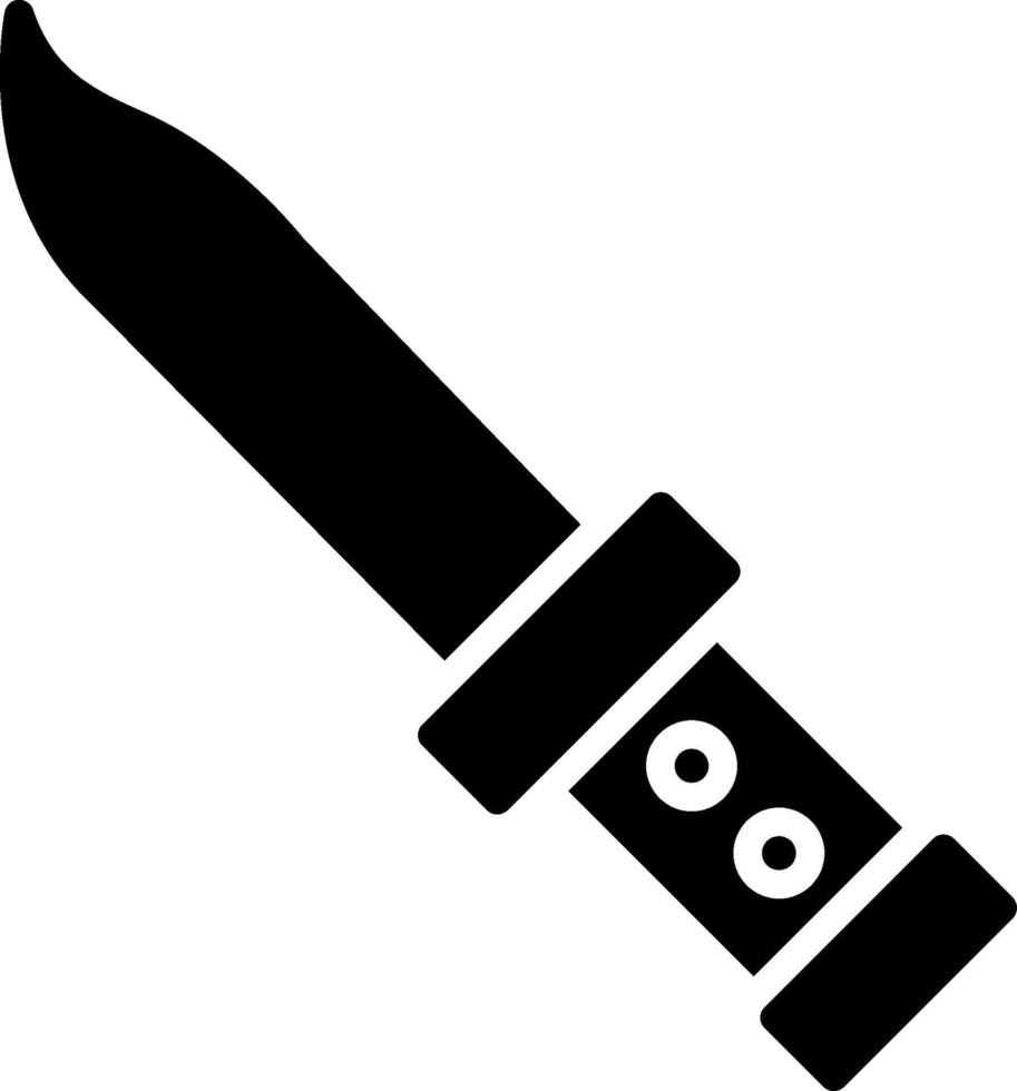 Knife Glyph Icon Design vector