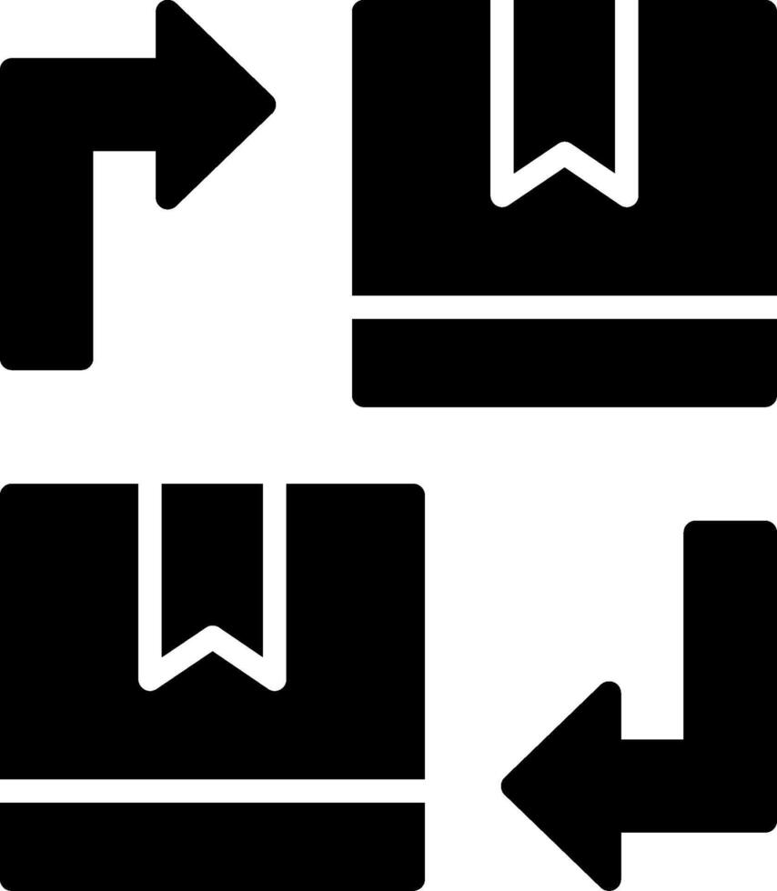 Transfer Glyph Icon Design vector