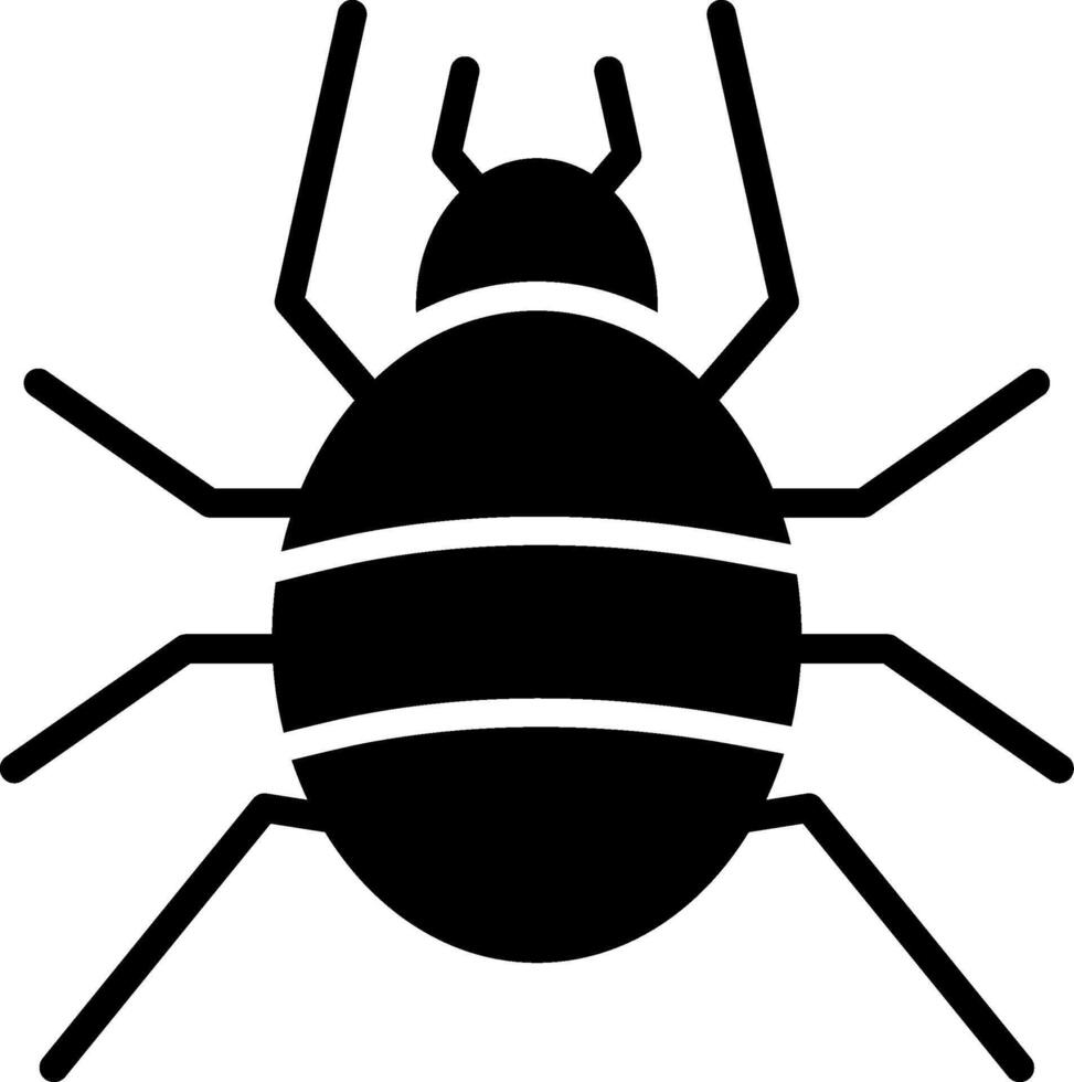Tarantula Glyph Icon Design vector