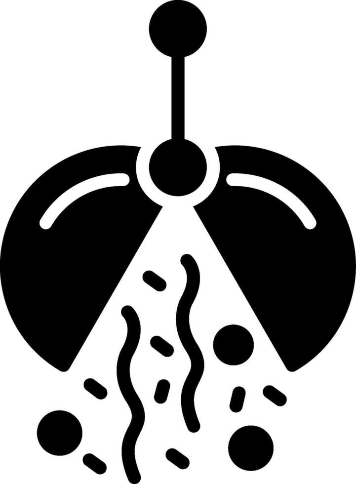 Confetti Ball Glyph Icon Design vector