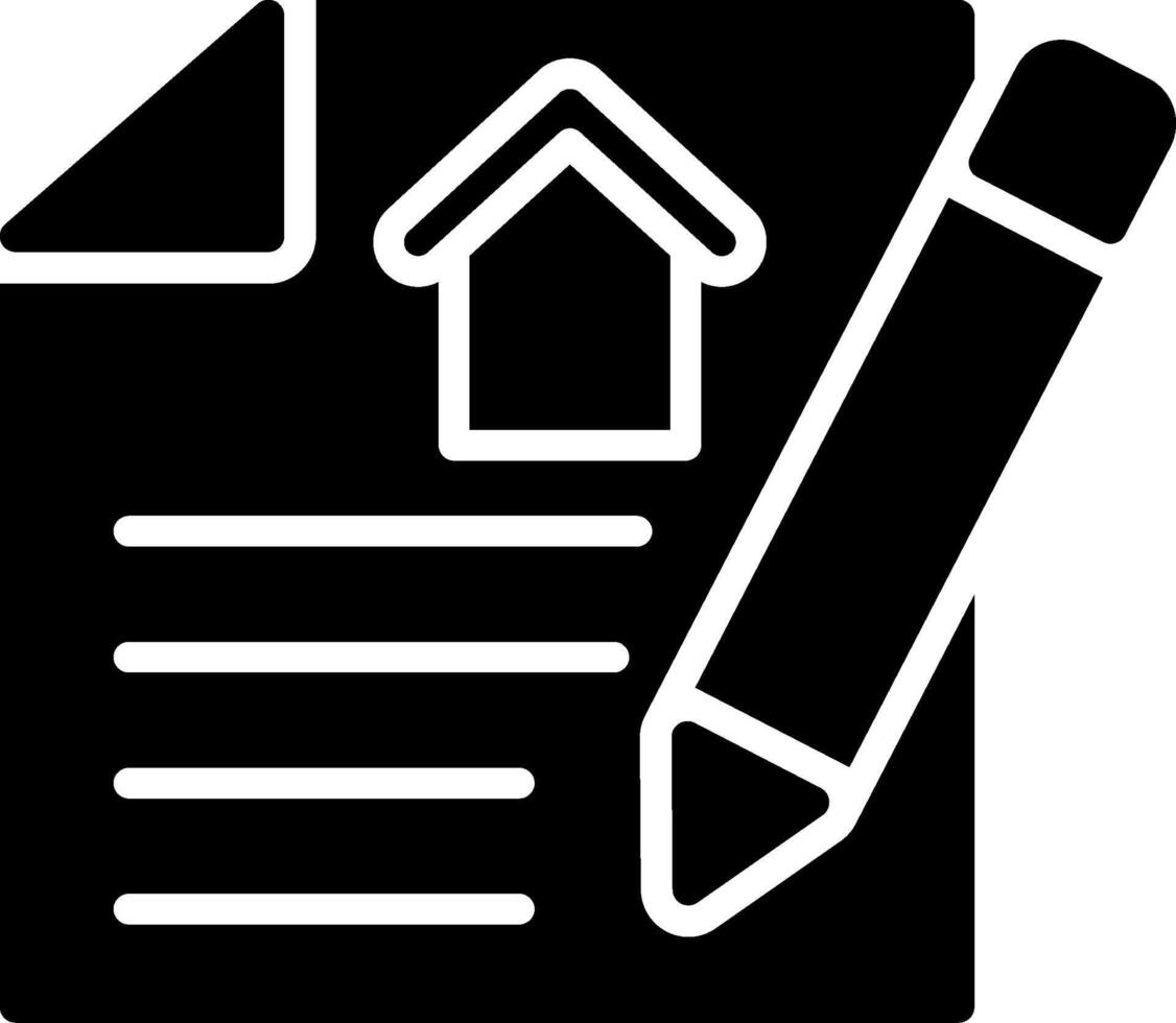 Agreement Glyph Icon Design vector