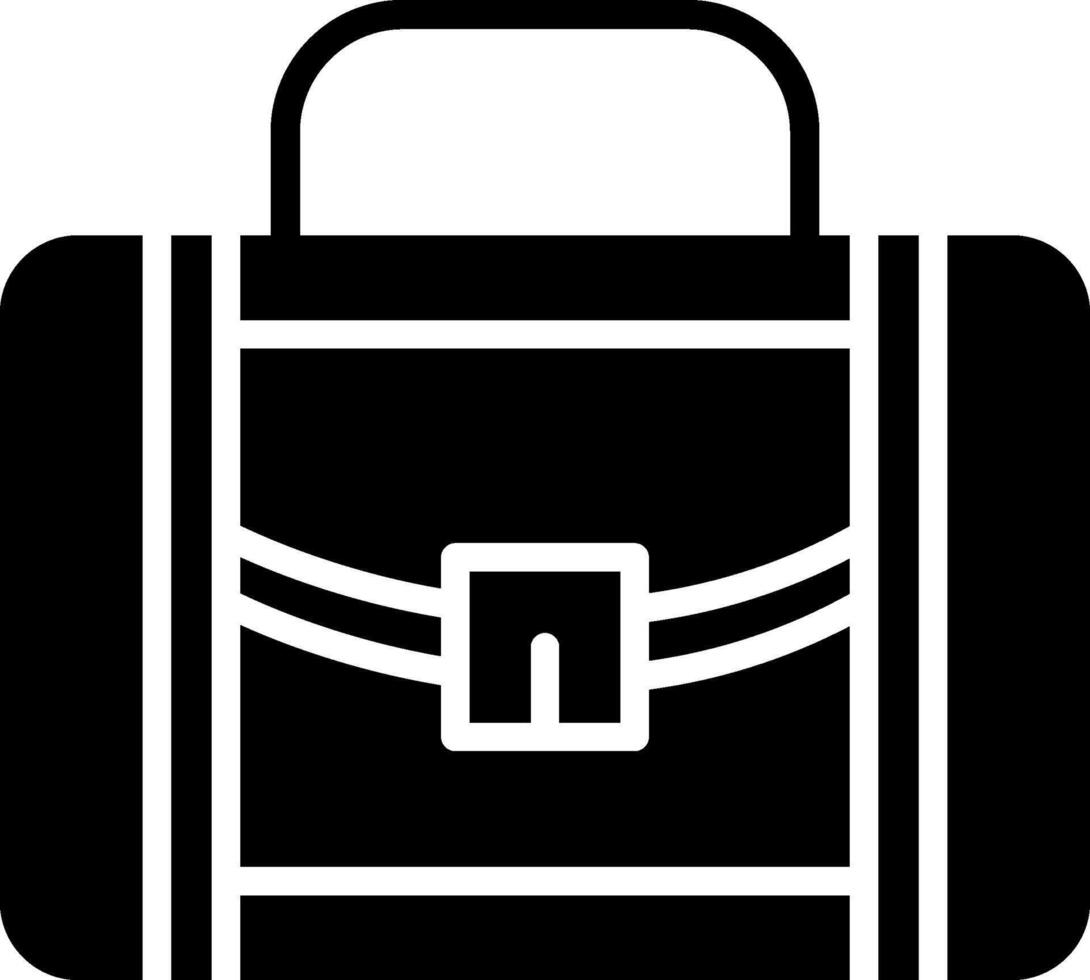 Suitcase Glyph Icon Design vector