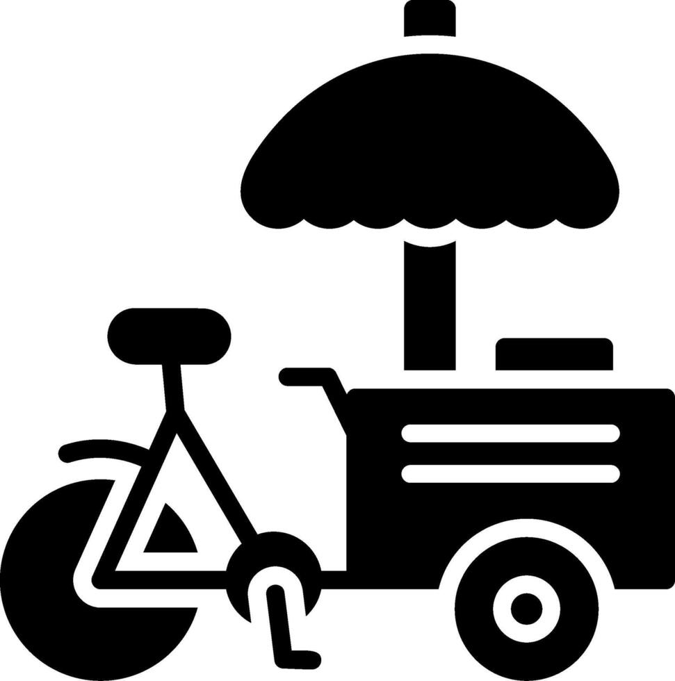 Street Food Glyph Icon Design vector