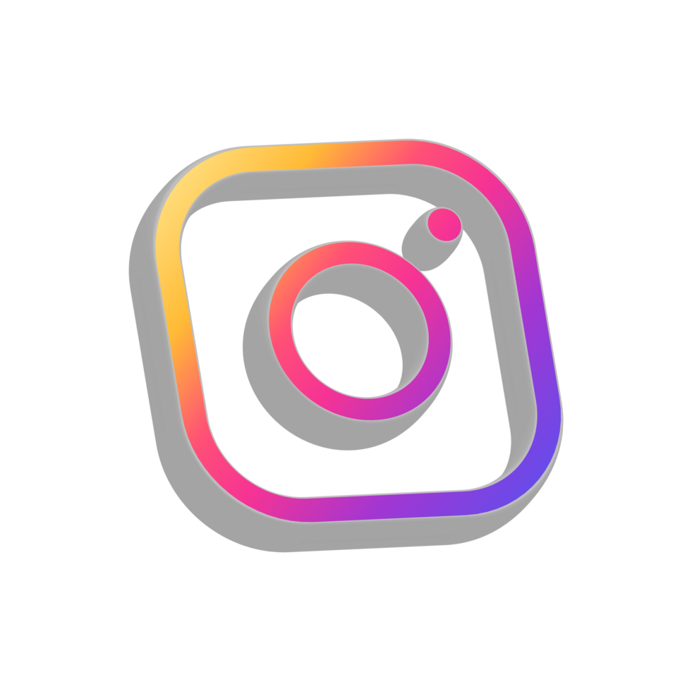 Social media icon 3d png