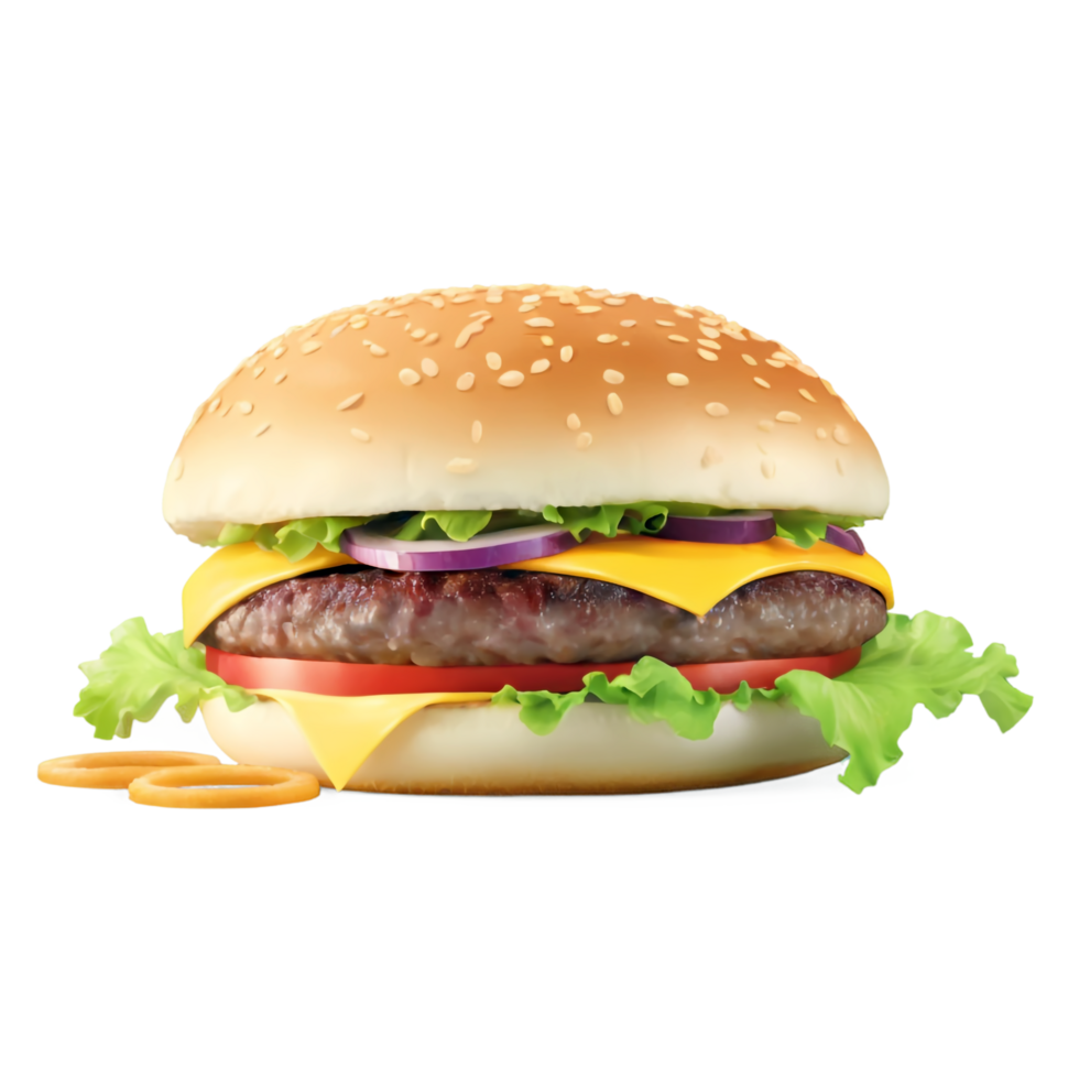 National Cheeseburger Day isolated on transparent background png