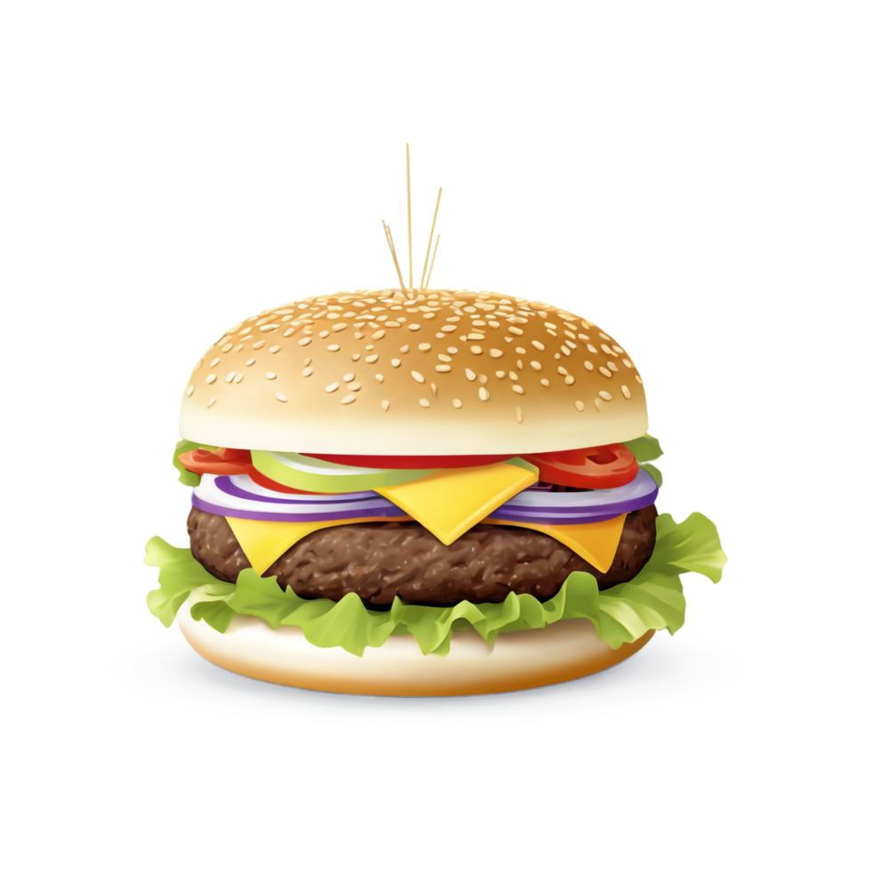 National Cheeseburger Day isolated on transparent background png