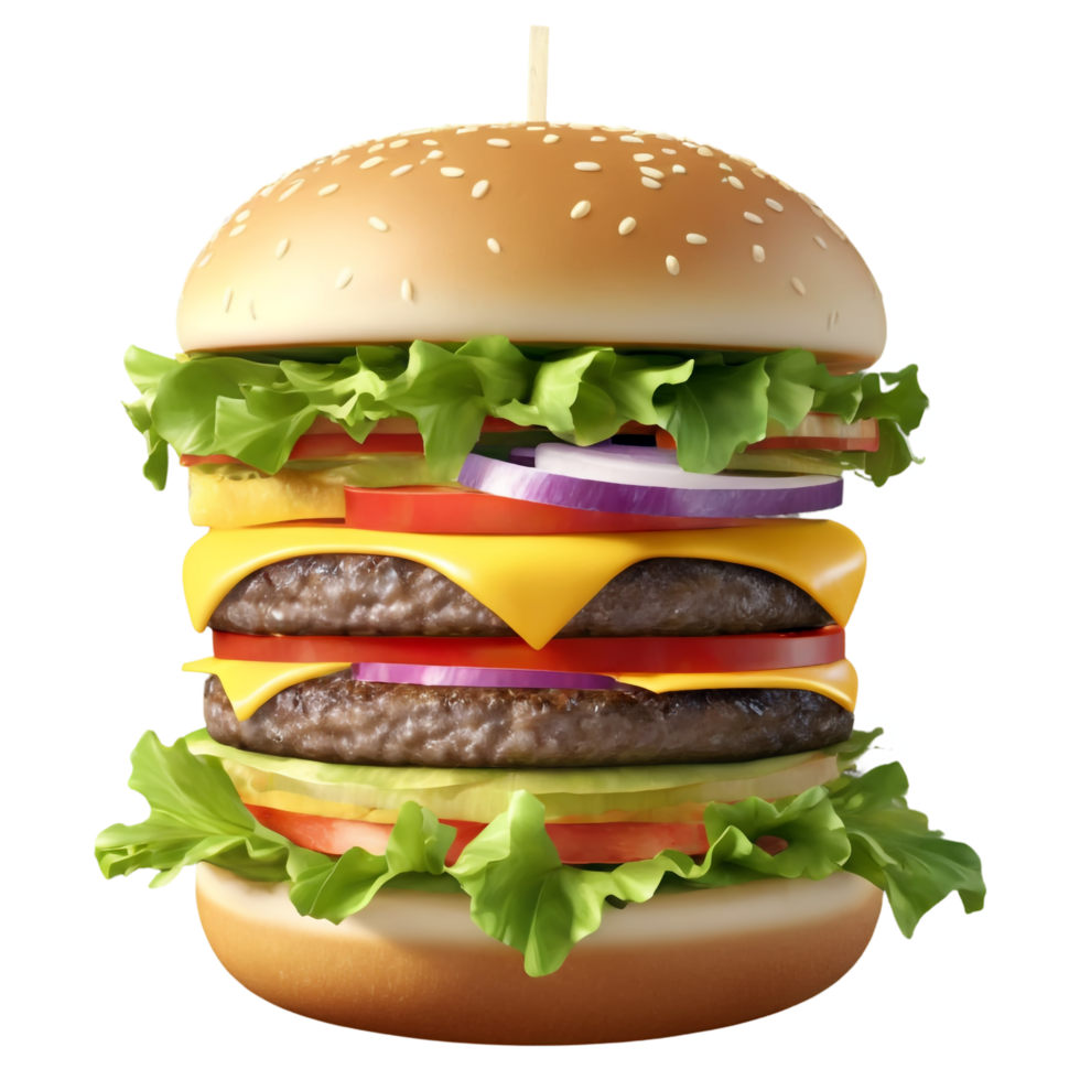 National Cheeseburger Day isolated on transparent background png