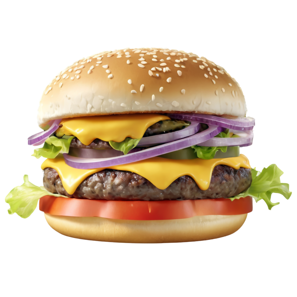 National Cheeseburger Day isolated on transparent background png