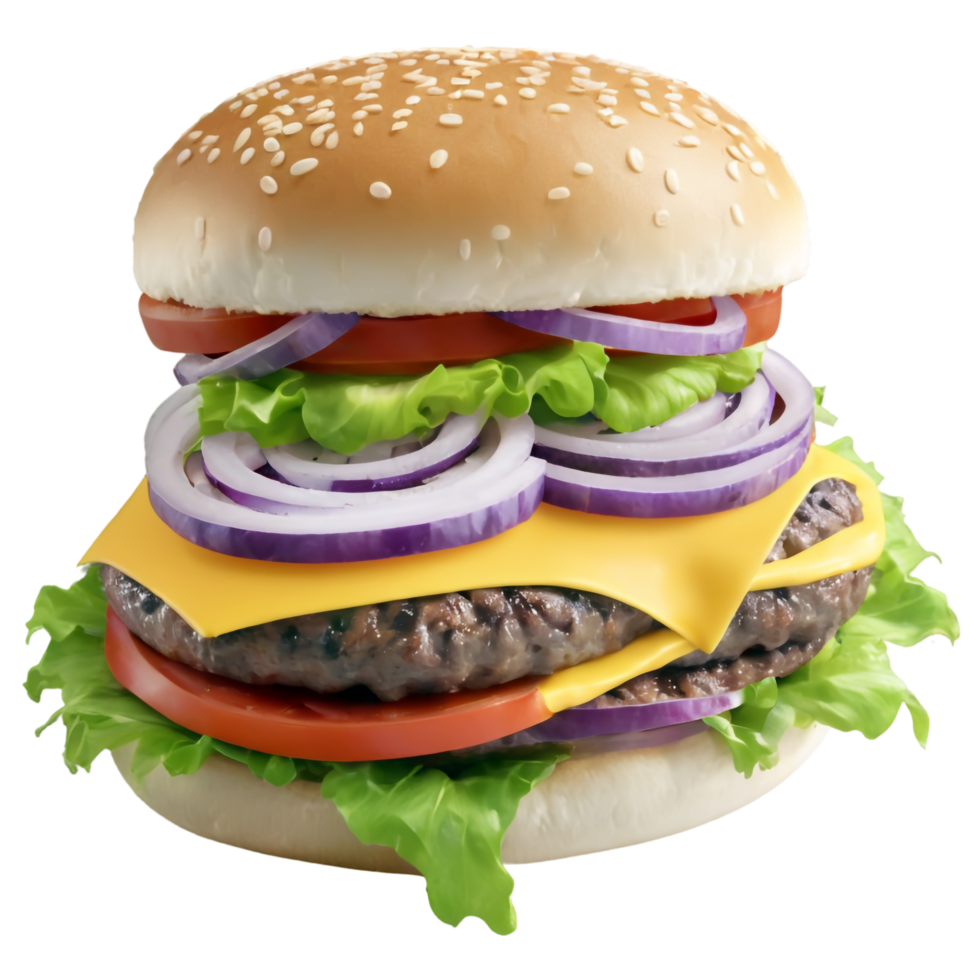 National Cheeseburger Day isolated on transparent background png