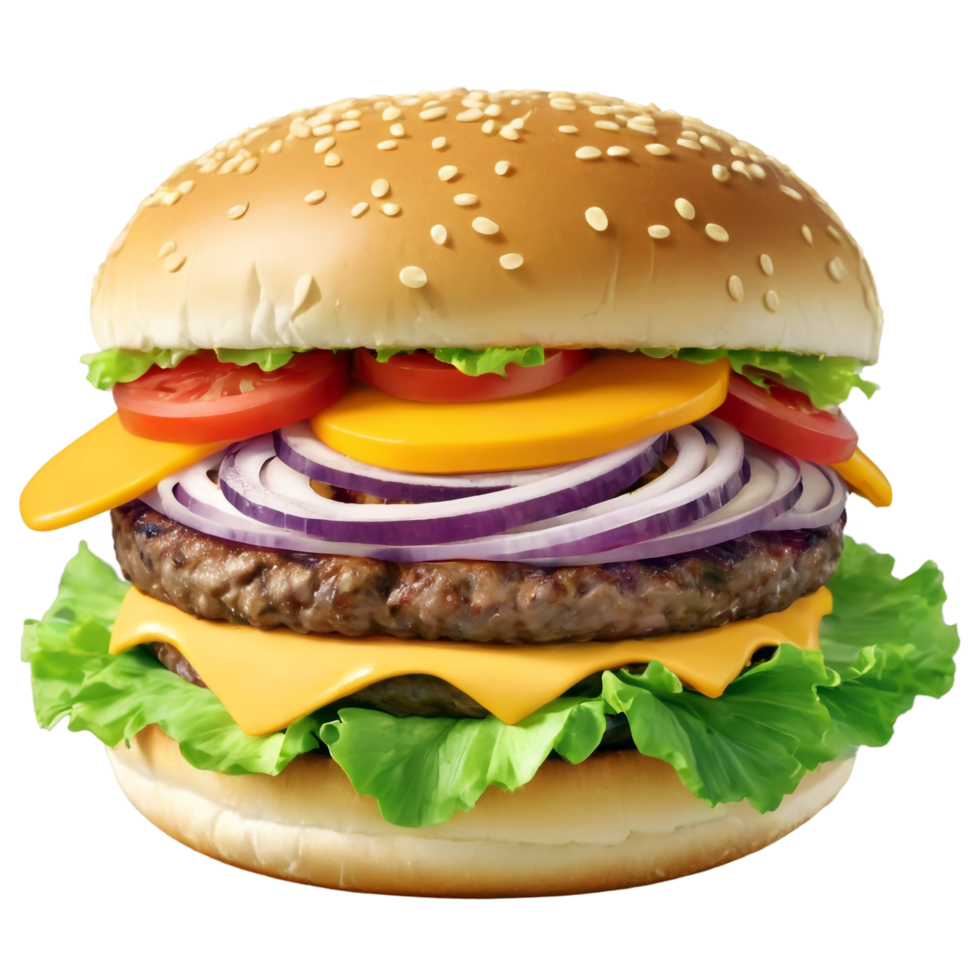 National Cheeseburger Day isolated on transparent background png