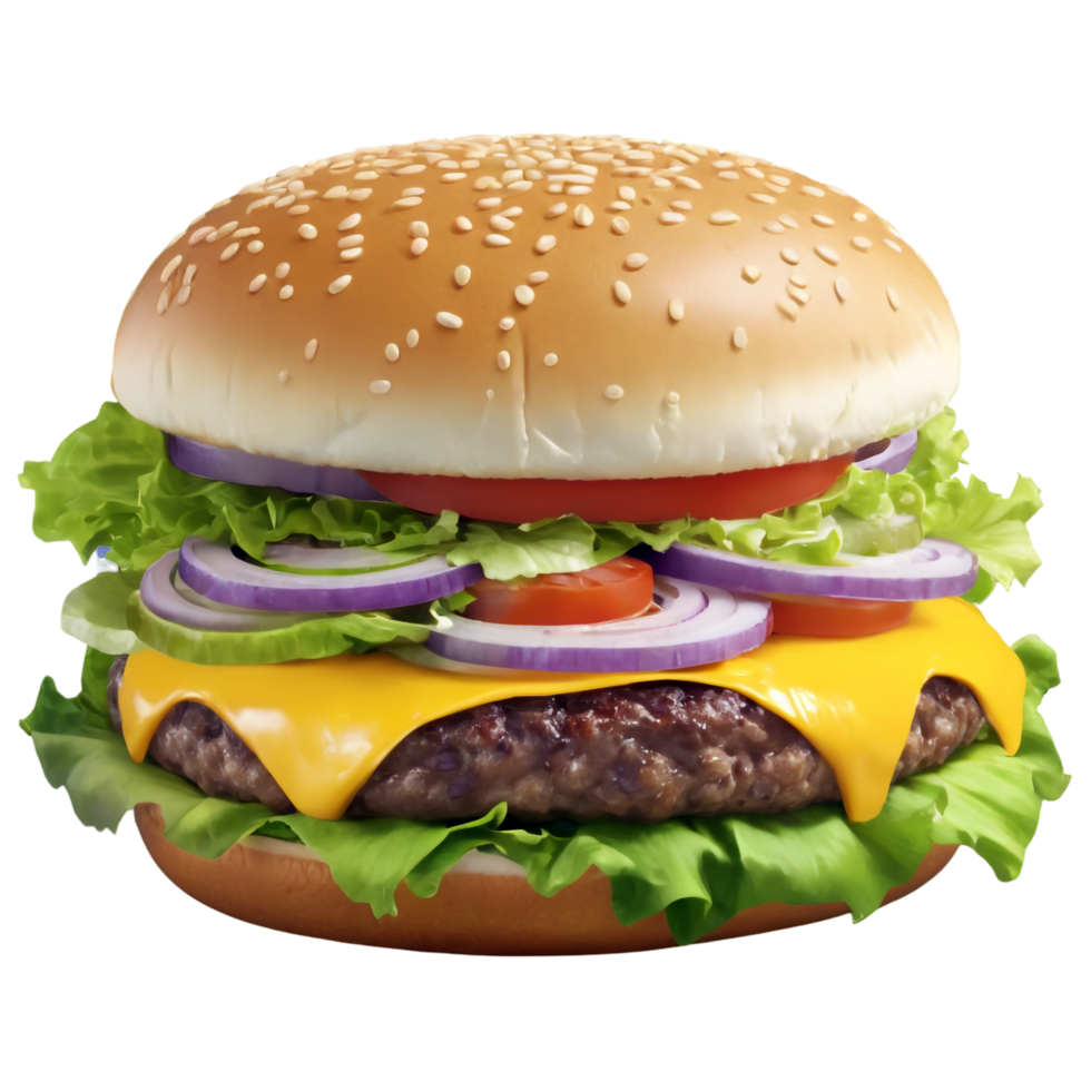 National Cheeseburger Day isolated on transparent background png